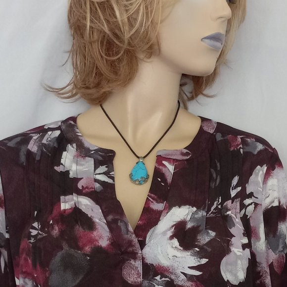 SIMPLY VERA Multi-Color Flower Print Top Blouse Sz 0X Very CHIC! - Picture 5 of 8